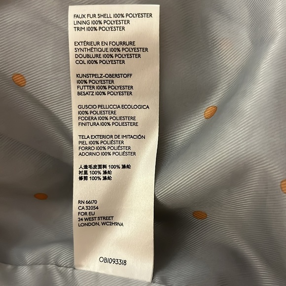 Baby Blue super soft faux fur xs jacket by Anthropology - Picture 5 of 7